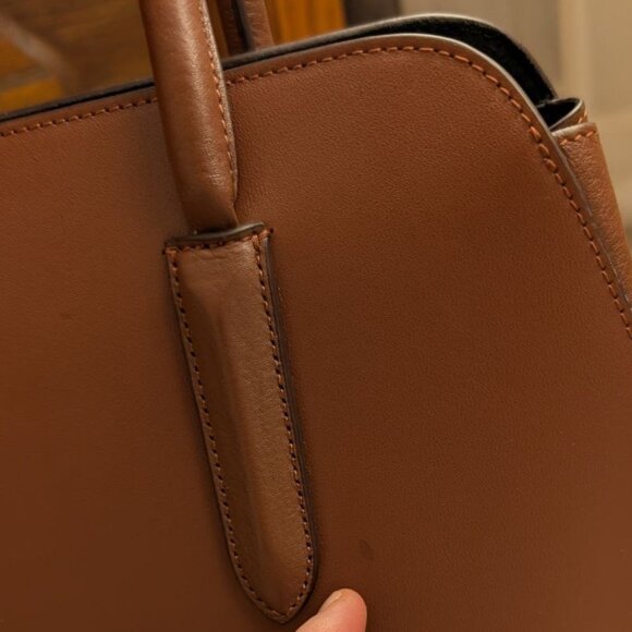 Radley London Liverpool Street 2.0 Medium Leather Satchel Bag Tortoise Color - Picture 13 of 15